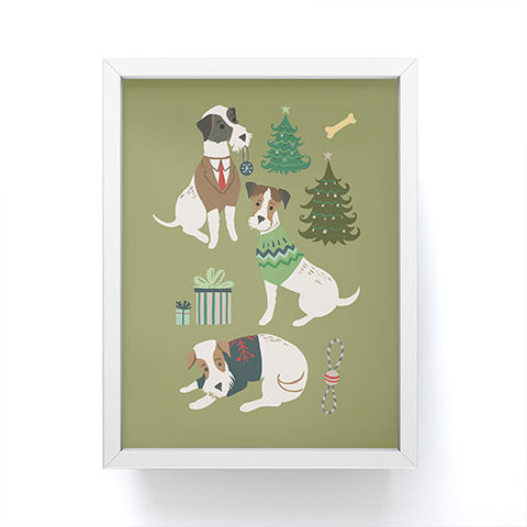 Pimlada Phuapradit Christmas Canine Jack Russell Framed Mini Art Print