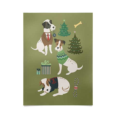Pimlada Phuapradit Christmas Canine Jack Russell Poster