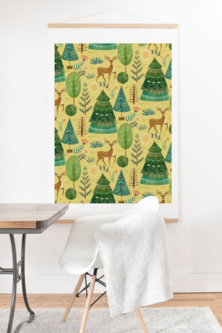 Pimlada Phuapradit Christmas Forest 2 Art Print And Hanger