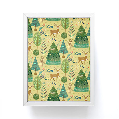 Pimlada Phuapradit Christmas Forest 2 Framed Mini Art Print