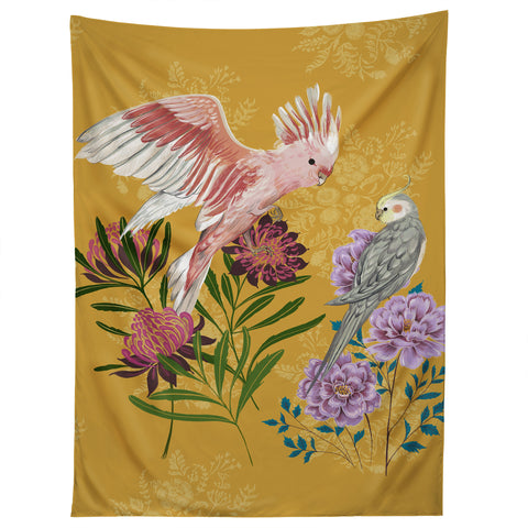 Pimlada Phuapradit Cockatiel And Cockatoo Tapestry