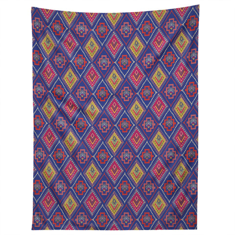 Pimlada Phuapradit Diamond stitch blue Tapestry