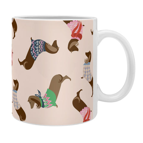 Pimlada Phuapradit Dog Pattern Dachshund Coffee Mug