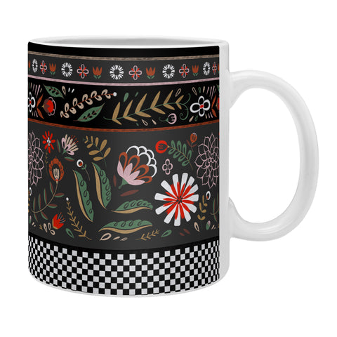 Pimlada Phuapradit Dramatic Floral stripes Coffee Mug