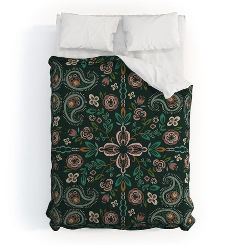 Pimlada Phuapradit Emerald maze Comforter