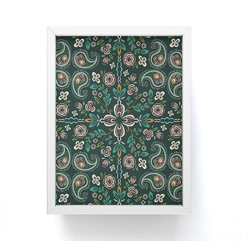 Pimlada Phuapradit Emerald maze Framed Mini Art Print