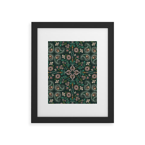 Pimlada Phuapradit Emerald maze Framed Art Print