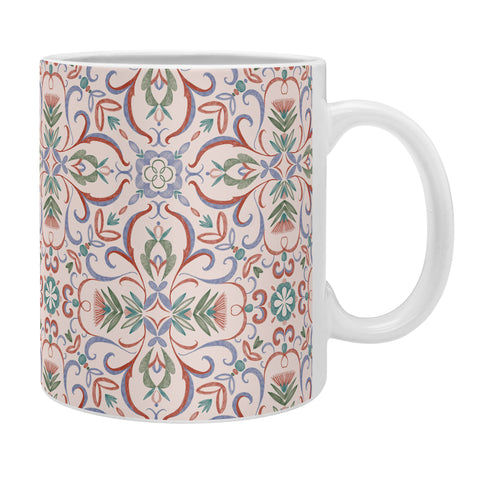 Pimlada Phuapradit Floral tile 2 Coffee Mug