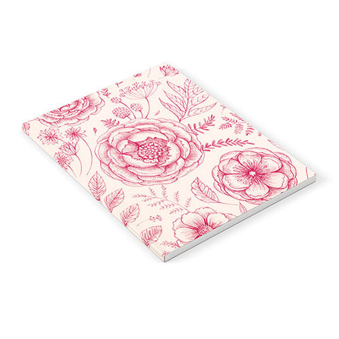 Pimlada Phuapradit Flower drawing pink Notebook