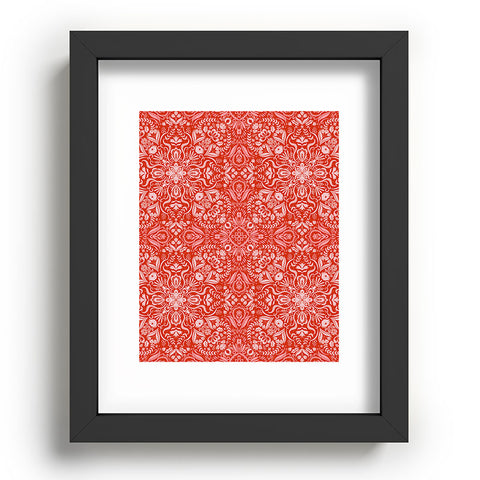 Pimlada Phuapradit Forest maze in red Recessed Framing Rectangle