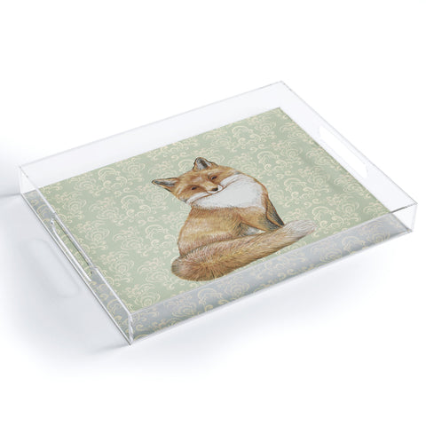 Pimlada Phuapradit Fox Portrait Acrylic Tray