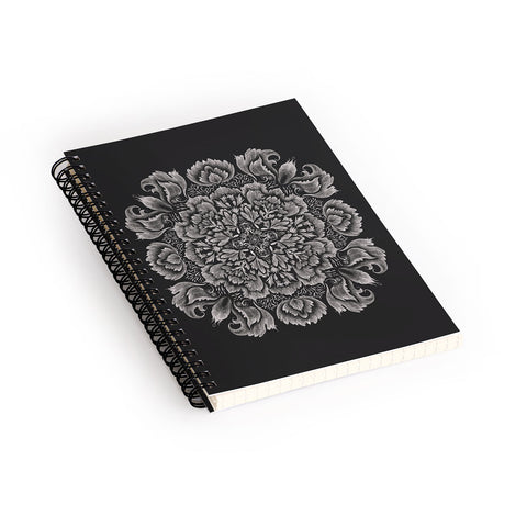 Pimlada Phuapradit Lace Doily drawing black Spiral Notebook