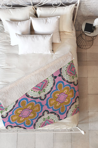 Pimlada Phuapradit Mirror Tiles Fleece Throw Blanket