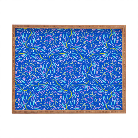 Pimlada Phuapradit Neon blue Rectangular Tray