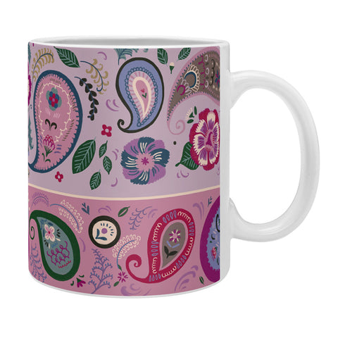 Pimlada Phuapradit Paisley and floral stripes Coffee Mug