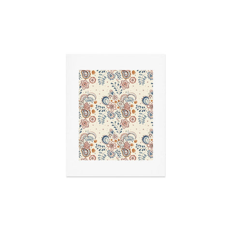 Pimlada Phuapradit Paisley with floral Art Print