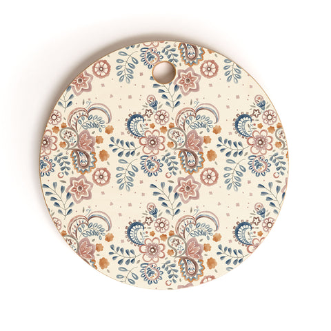 Pimlada Phuapradit Paisley with floral Cutting Board Round
