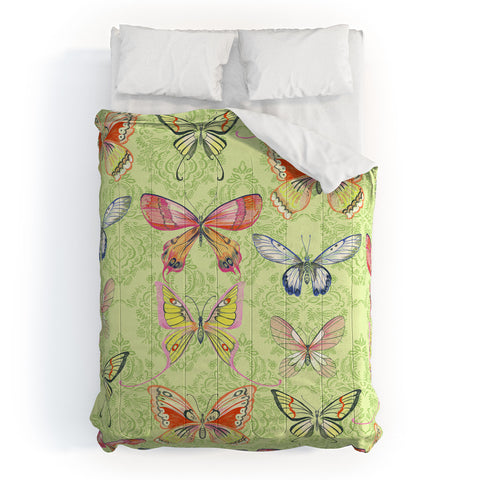 Pimlada Phuapradit Pastel Butterflies Comforter