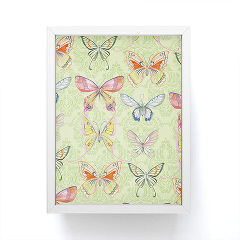 Pimlada Phuapradit Pastel Butterflies Framed Mini Art Print