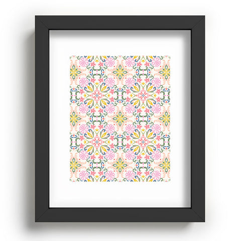 Pimlada Phuapradit Pastel Floral tile Recessed Framing Rectangle