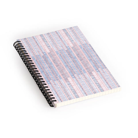 Pimlada Phuapradit Pastel threaded stripes Spiral Notebook