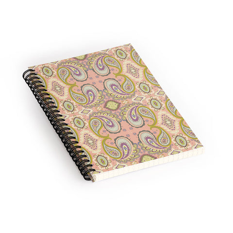 Pimlada Phuapradit Pink Paisley Spiral Notebook