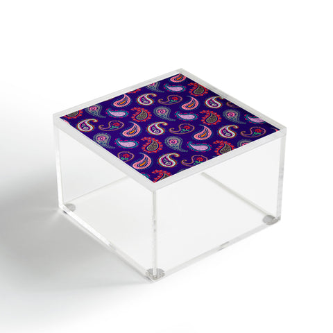 Pimlada Phuapradit Purple Paisleys Acrylic Box