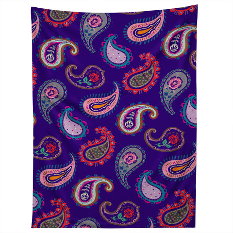 Pimlada Phuapradit Purple Paisleys Tapestry