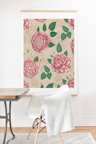 Pimlada Phuapradit Rose and Fern Art Print And Hanger