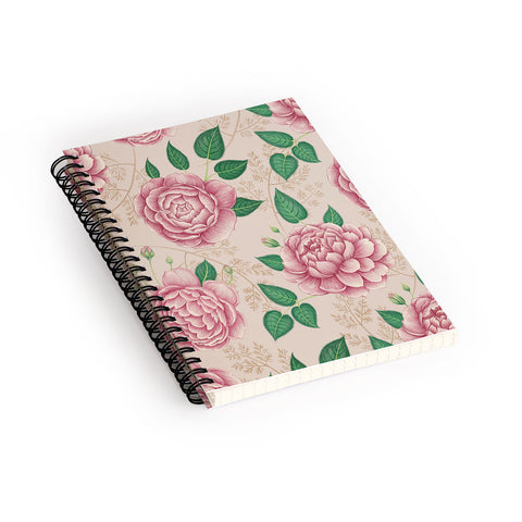Pimlada Phuapradit Rose and Fern Spiral Notebook