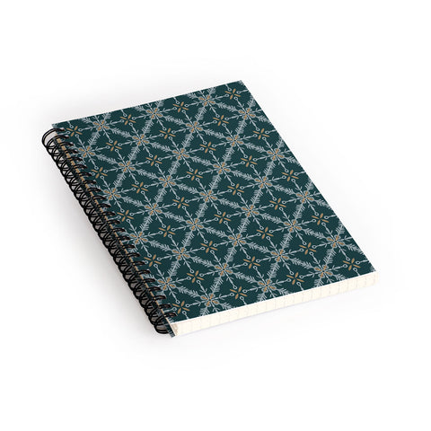 Pimlada Phuapradit Snowflake tile 2 Spiral Notebook
