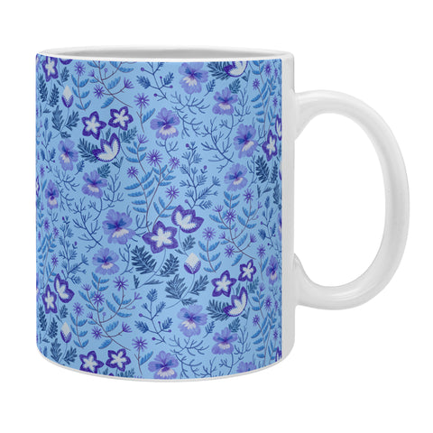 Pimlada Phuapradit Summer Floral Blue 4 Coffee Mug