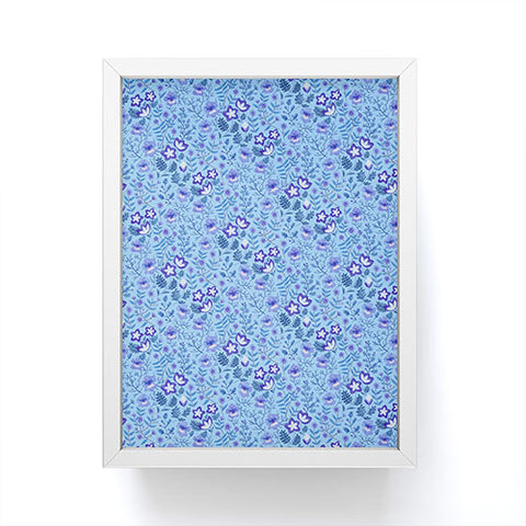 Pimlada Phuapradit Summer Floral Blue 4 Framed Mini Art Print