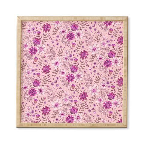 Pimlada Phuapradit Summer Floral Pink 3 Framed Wall Art