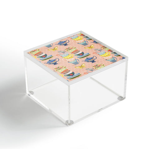 Pimlada Phuapradit Teacups and Butterflies Acrylic Box