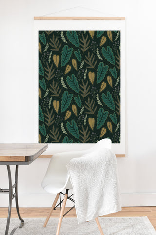 Pimlada Phuapradit Tropical leaf green Art Print And Hanger