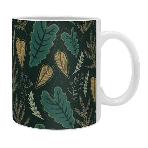 Pimlada Phuapradit Tropical leaf green Coffee Mug
