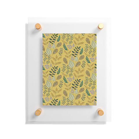 Pimlada Phuapradit Tropical Leaf Yellow Floating Acrylic Print