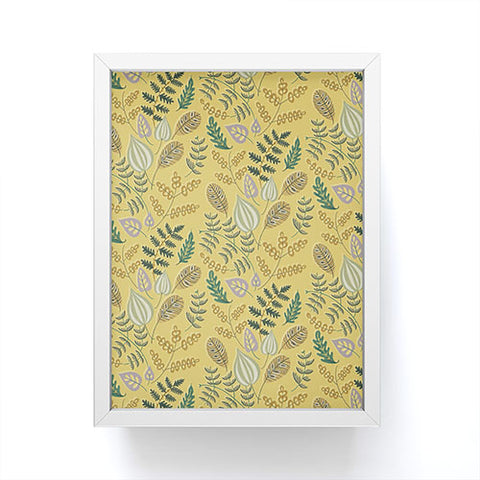 Pimlada Phuapradit Tropical Leaf Yellow Framed Mini Art Print