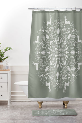 Pimlada Phuapradit Winter Forest 1 Shower Curtain And Mat