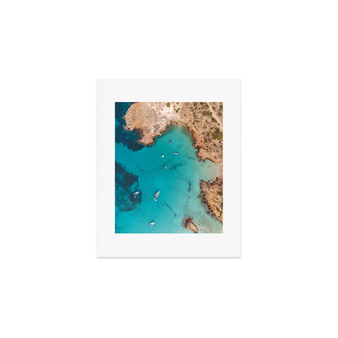 Pita Studios Aerial Ibiza Coast Art Print