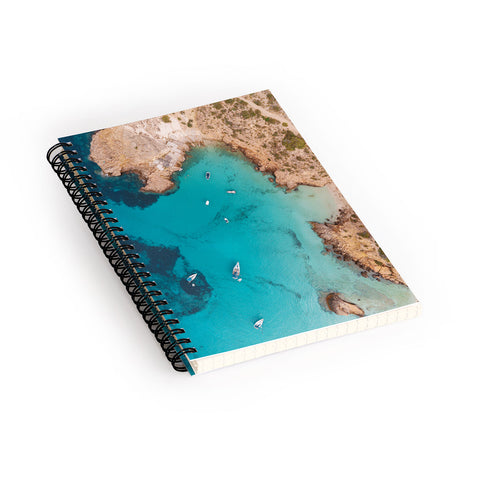 Pita Studios Aerial Ibiza Coast Spiral Notebook