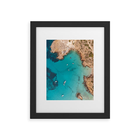 Pita Studios Aerial Ibiza Coast Framed Art Print