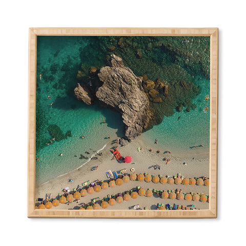 Pita Studios Coastline of Monterosso beach Framed Wall Art