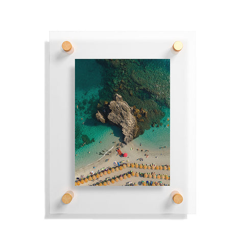Pita Studios Coastline of Monterosso beach Floating Acrylic Print