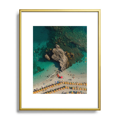 Pita Studios Coastline of Monterosso beach Metal Framed Art Print