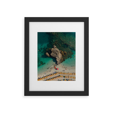 Pita Studios Coastline of Monterosso beach Framed Art Print
