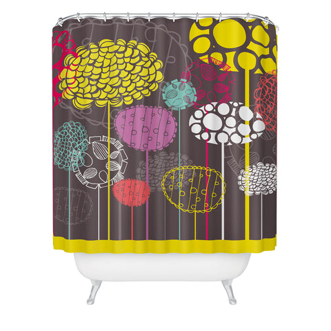 Rachael Taylor Abstract Ovals Shower Curtain