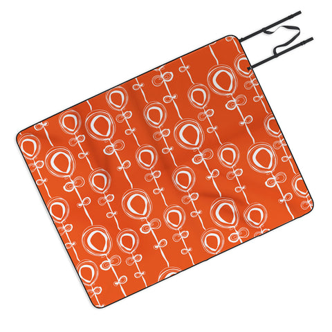 Rachael Taylor Contemporary Orange Picnic Blanket