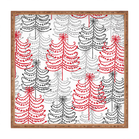 Rachael Taylor Doodle Trees Square Tray